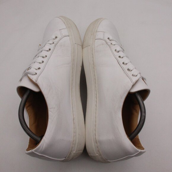 Thursday Everyday Premier Men's Size 11 White Leather Low Top Casual Sneakers - Picture 6 of 9